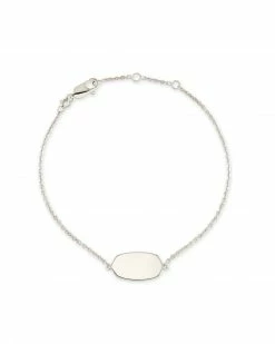 Kendra Scott Elaina Delicate Chain Bracelet In Sterling Silver