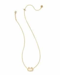 Kendra Scott Elisa Gold Cat Pendant Necklace In Iridescent Drusy 3 Kendra Scott Elisa Gold Cat Pendant Necklace In Iridescent Drusy -Demi-Fine Jewelry Shop kendra scott elisa cat pendant necklace gold iridescent drusy 01