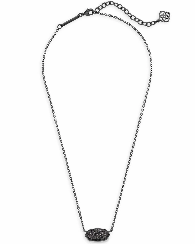 Kendra Scott Elisa Pendant Necklace In Black Drusy 3 Kendra Scott Elisa Pendant Necklace In Black Drusy - Image 3