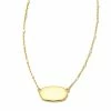 Kendra Scott Elisa Metal Satellite Necklace In Mixed Metal