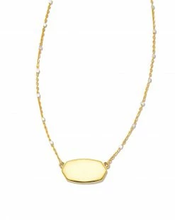 Kendra Scott Elisa Metal Satellite Necklace In Mixed Metal