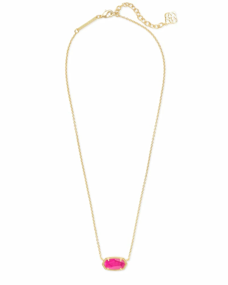 Kendra Scott Elisa Gold Pendant Necklace In Azalea Illusion 2 Kendra Scott Elisa Gold Pendant Necklace In Azalea Illusion - Image 2