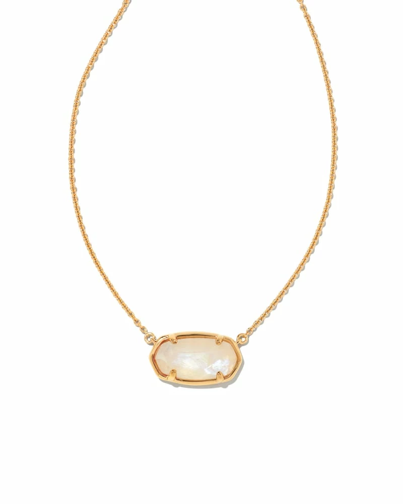 Kendra Scott Elisa 18k Gold Vermeil Pendant Necklace In Rainbow Moonstone 1 Kendra Scott Elisa 18k Gold Vermeil Pendant Necklace In Rainbow Moonstone