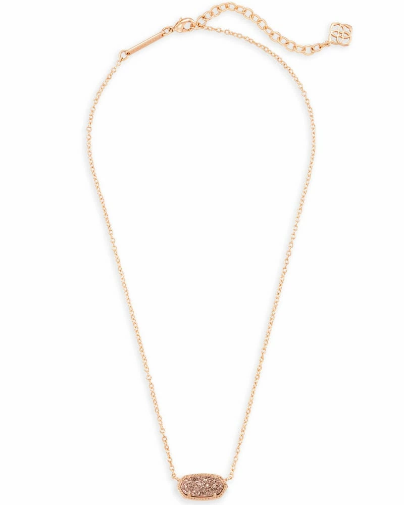 Kendra Scott Elisa Rose Gold Pendant Necklace In Rose Gold Drusy 3 Kendra Scott Elisa Rose Gold Pendant Necklace In Rose Gold Drusy - Image 3