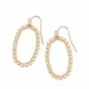 Kendra Scott Elle Open Frame Crystal Drop Earrings In Rose Gold