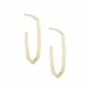 Kendra Scott Ellen Hoop Earrings In 18k Gold Vermeil