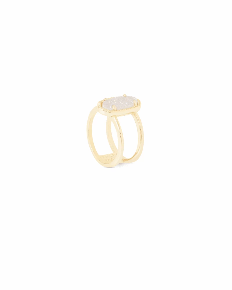 Kendra Scott Elyse Gold Ring In Iridescent Drusy 3 Kendra Scott Elyse Gold Ring In Iridescent Drusy - Image 3