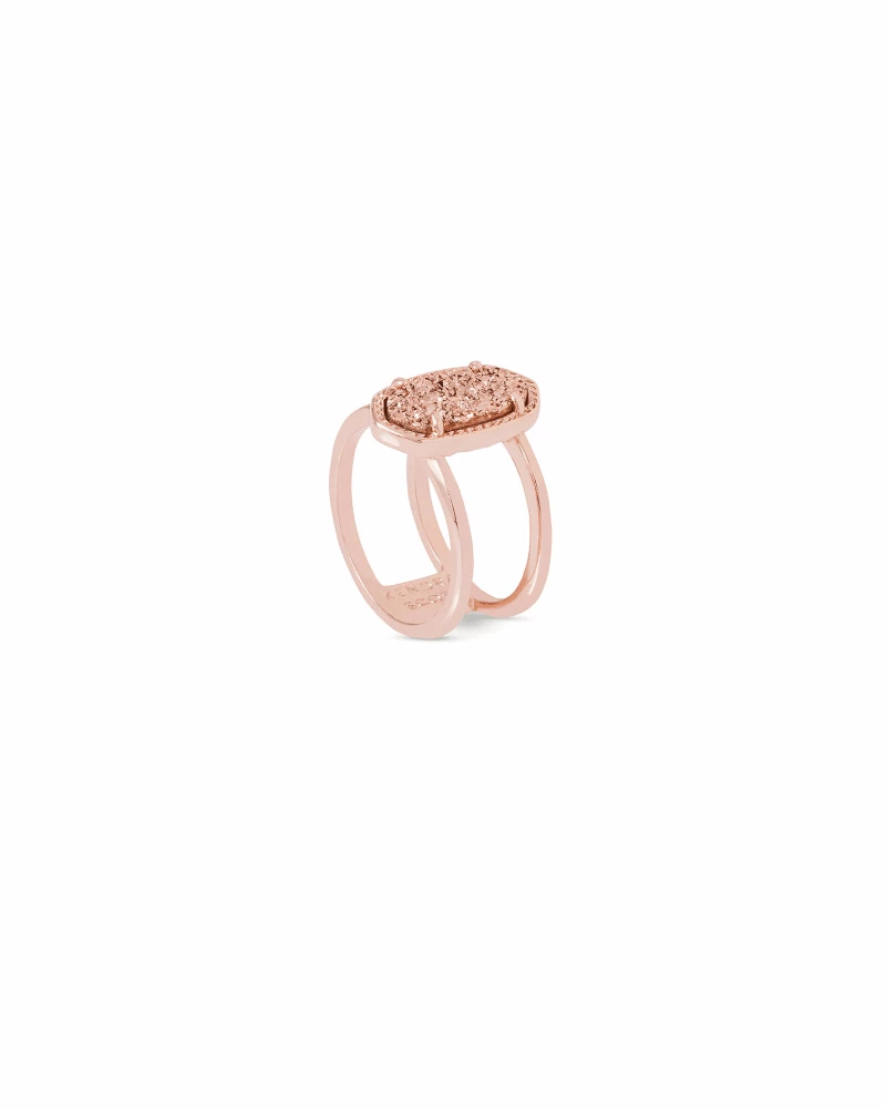 Kendra Scott Elyse Rose Gold Ring In Rose Gold Drusy 3 Kendra Scott Elyse Rose Gold Ring In Rose Gold Drusy - Image 3
