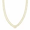 Kendra Scott Emilie Gold Multi Strand Necklace In Iridescent Drusy