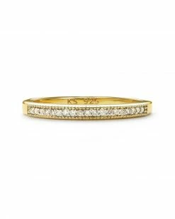 Kendra Scott Ensley 18k Gold Vermeil Band Ring In White Diamond