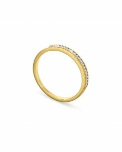 Kendra Scott Ensley 18k Gold Vermeil Band Ring In White Diamond -Demi-Fine Jewelry Shop kendra scott ensley band ring gold vermeil white diamond 01 lg