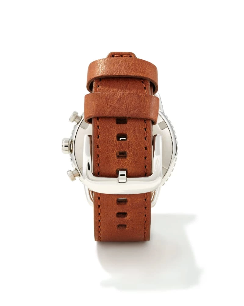 Kendra Scott Evans Stainless Steel 44mm Chronograph Watch In Ivory 2 Kendra Scott Evans Stainless Steel 44mm Chronograph Watch In Ivory - Image 2