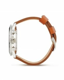 Kendra Scott Evans Stainless Steel 44mm Chronograph Watch In Ivory 8 Kendra Scott Evans Stainless Steel 44mm Chronograph Watch In Ivory -Demi-Fine Jewelry Shop kendra scott evans 44mm chronograph watch luggage leather ivory stainless steel 02