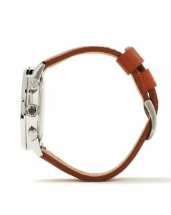 Kendra Scott Evans Stainless Steel 44mm Field Watch In Ivory 6 Kendra Scott Evans Stainless Steel 44mm Field Watch In Ivory -Demi-Fine Jewelry Shop kendra scott evans 44mm field watch chestnut brown leather ivory stainless steel 02