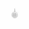Kendra Scott Evil Eye Coin Charm In Sterling Silver