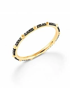 Kendra Scott Astrid 14k Yellow Gold Band Ring In Black Diamond -Demi-Fine Jewelry Shop kendra scott fine astrid band ring 14k yellow gold black diamond 01 lg