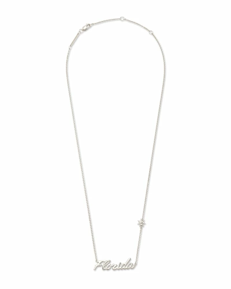 Kendra Scott Florida Pendant Necklace In Sterling Silver 2 Kendra Scott Florida Pendant Necklace In Sterling Silver - Image 2