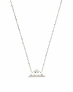 Kendra Scott Folds Of Honor Pendant Necklace In Silver