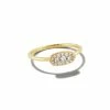 Kendra Scott Grayson Gold Band Ring In White Crystal