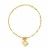 Kendra Scott Heart Padlock Chain Bracelet In 18k Gold Vermeil