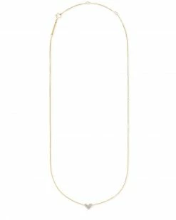 Kendra Scott Heart 14k Yellow Gold Pendant Necklace In White Diamonds -Demi-Fine Jewelry Shop kendra scott heart short pendant necklace 14k yellow gold white diamonds 01 lg