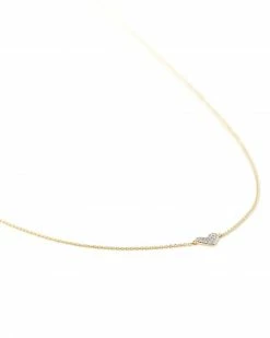 Kendra Scott Heart 14k Yellow Gold Pendant Necklace In White Diamonds -Demi-Fine Jewelry Shop kendra scott heart short pendant necklace 14k yellow gold white diamonds 02 lg