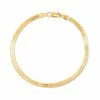 Kendra Scott Herringbone Chain Bracelet In 18k Yellow Gold Vermeil