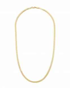 Kendra Scott Herringbone Chain Necklace In 18k Gold Vermeil -Demi-Fine Jewelry Shop kendra scott herringbone chain necklace 18k yellow gold vermeil 01 lg