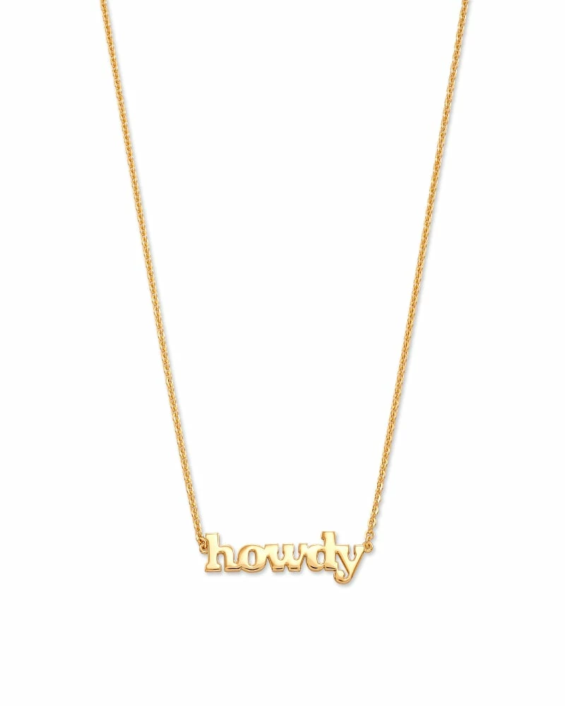 Kendra Scott Howdy Pendant Necklace In 18k Yellow Gold Vermeil 1 Kendra Scott Howdy Pendant Necklace In 18k Yellow Gold Vermeil