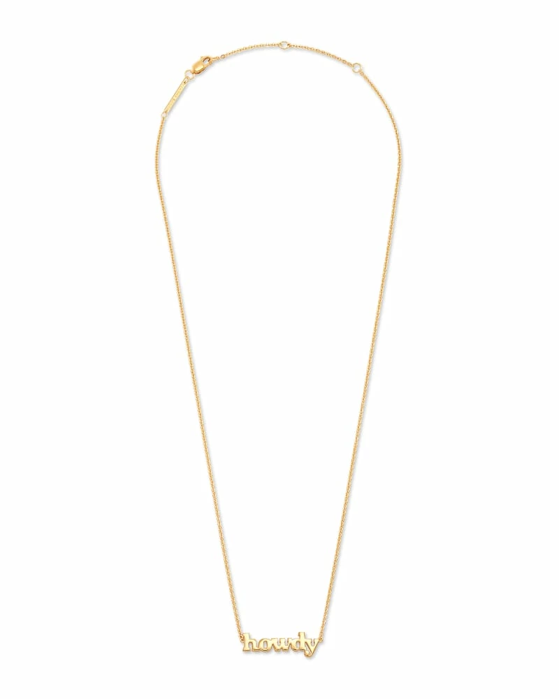 Kendra Scott Howdy Pendant Necklace In 18k Yellow Gold Vermeil 3 Kendra Scott Howdy Pendant Necklace In 18k Yellow Gold Vermeil - Image 3