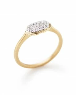 Kendra Scott Isa Ring In Pave Diamond And 14k Yellow Gold -Demi-Fine Jewelry Shop kendra scott isa band ring 14k gold white diamond 01 lg