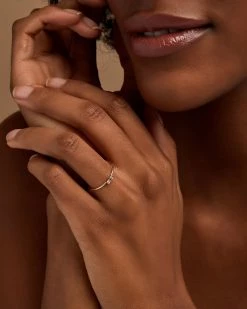 Kendra Scott Isabella 14k White Gold Band Ring In White Diamond -Demi-Fine Jewelry Shop kendra scott isabella fine ring yellow 14kgold diamond 02 lg