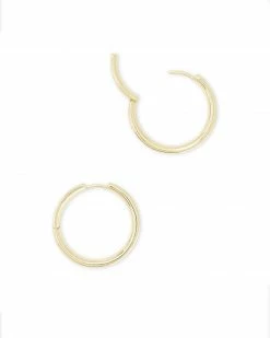 Kendra Scott Jack Gold Hoop Earrings In White Crystal -Demi-Fine Jewelry Shop kendra scott jack hoop earring gold white crystal 01 lg