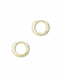 Kendra Scott Jack Gold Huggie Earrings In Multi Crystal -Demi-Fine Jewelry Shop kendra scott jack huggie hoop gold multi nano gems 01 lg