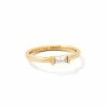 Kendra Scott Juliette Gold Band Ring In White Crystal
