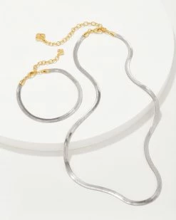 Kendra Scott Kassie Chain Set Of 2 In Mixed Metal