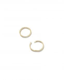 Kendra Scott Keeley 13mm Huggie Earrings In 18k Gold Vermeil