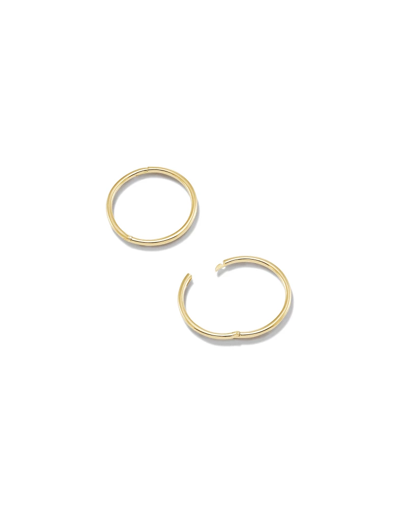 Kendra Scott Keeley 16mm Huggie Earrings In 18k Gold Vermeil 1 Kendra Scott Keeley 16mm Huggie Earrings In 18k Gold Vermeil