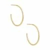 Keeley 25mm Small Hoop Earrings In 18k Gold Vermeil