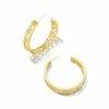 Kendra Scott Kelly Hoop Earrings In Gold