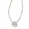 Kendra Scott Kelly Short Pendant Necklace In Silver