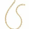 Kendra Scott Korinne Chain Necklace In Gold