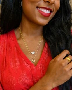 Kendra Scott Large Heart 14k White Gold Pendant Necklace In White Diamond -Demi-Fine Jewelry Shop kendra scott large heart pendant 14kgold white diamond 02 lg