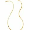 Kendra Scott Large Serpentine Chain Necklace In 18k Gold Vermeil