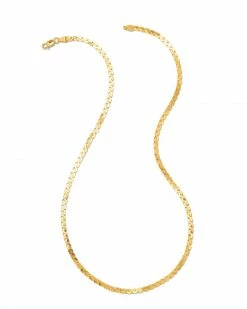 Kendra Scott Large Serpentine Chain Necklace In 18k Gold Vermeil