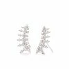 Kendra Scott Laurie Ear Climbers In Silver