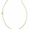 Kendra Scott Letter A Inline Initial Necklace In 18k Gold Vermeil