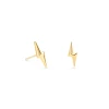 Kendra Scott Lightning Bolt Mini Stud Earrings In 18k Gold Vermeil