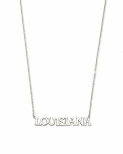 Kendra Scott Louisiana Pendant Necklace In Sterling Silver