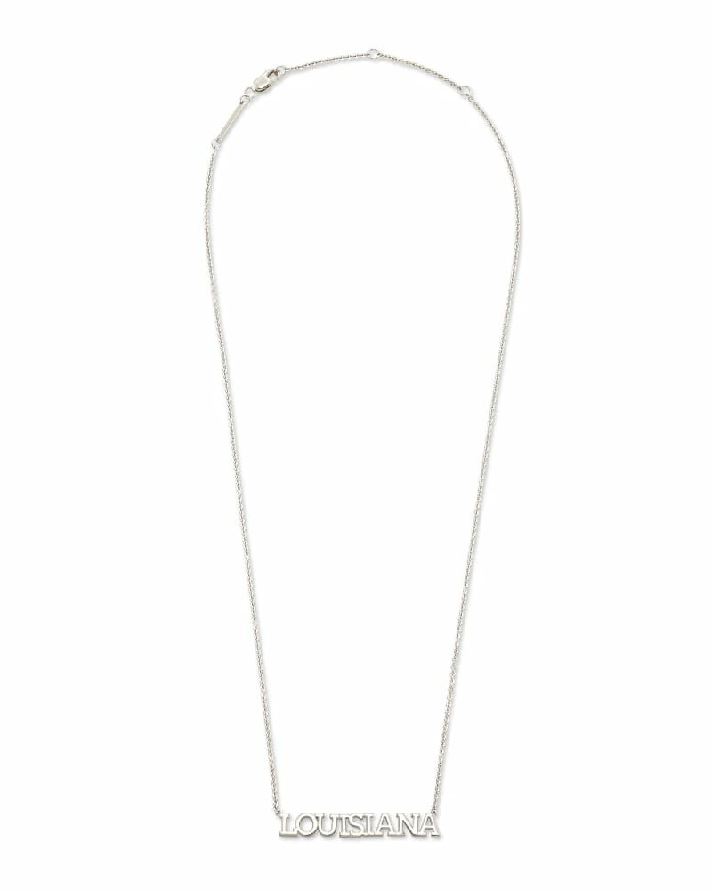 Kendra Scott Louisiana Pendant Necklace In Sterling Silver 2 Kendra Scott Louisiana Pendant Necklace In Sterling Silver - Image 2